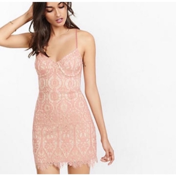 Express Dresses & Skirts - Express mini lace dress (SOLD)